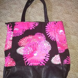 AVON brand black and pink purse